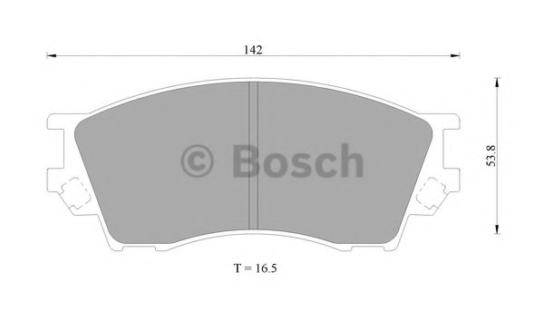 BOSCH 0 986 AB9 198 Brake Pad Set, disc brake